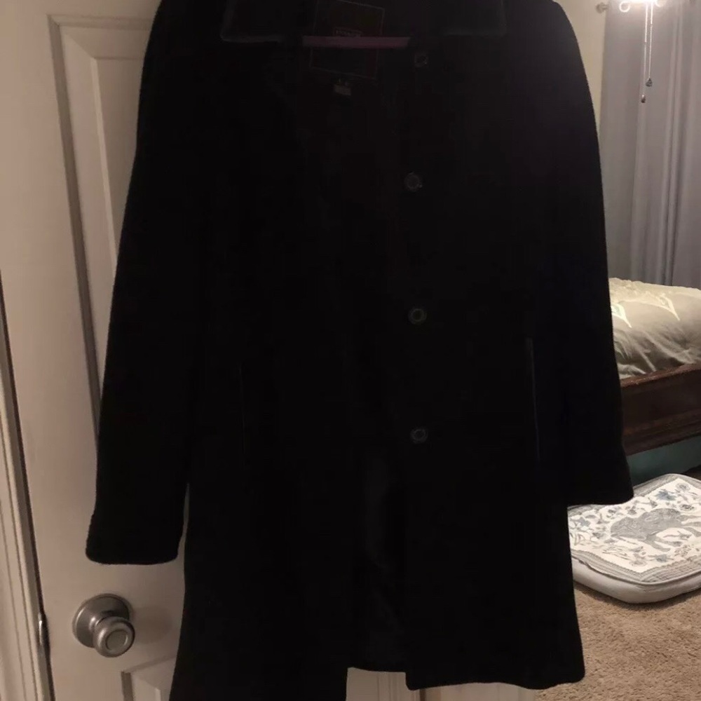 Authentic Black Coach Pea Coat